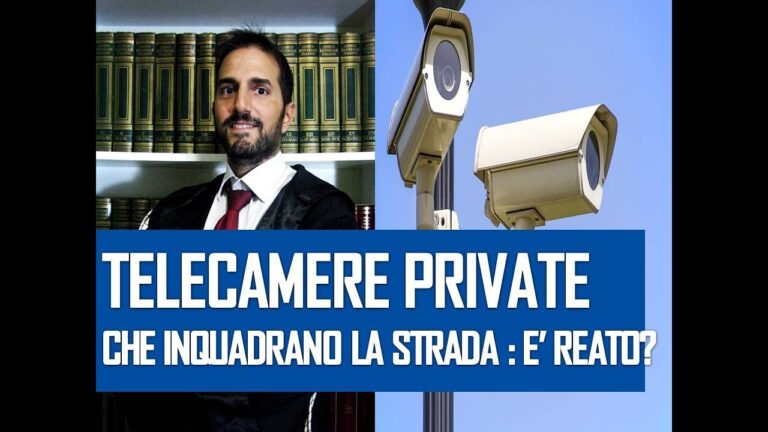 Telecamere private: la questione delle riprese in Italia